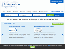 Tablet Screenshot of jobs4medical.co.uk